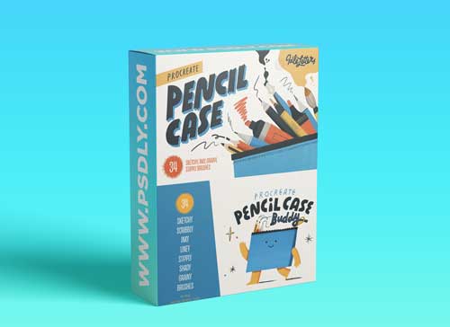 CreativeMarket - Procreate Pencil Case 5909559