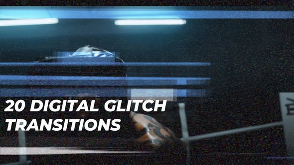 Videohive Digital Glitch Transitions 31802776