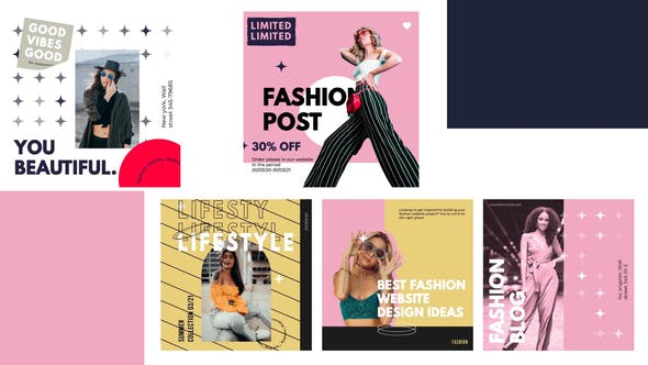 Videohive Fashion serif post instagram 31424451