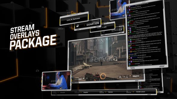 Videohive Stream Overlays Package 30486301