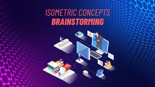 Videohive Brainstorming - Isometric Concept 31693628