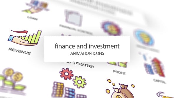 Videohive Finance & Investment Animation Icons 31339501