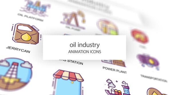 Videohive Oil industry - Animation Icons 31339556