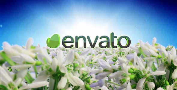Videohive Spring Flowers Logo Sting 7750658