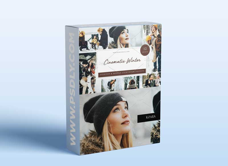 CreativeMarket - 12 x Lightroom Cinematic Winter 5962799