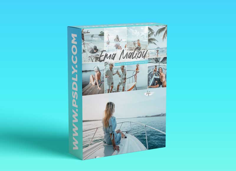 CreativeMarket - 15 Mobile Lightroom Presets Malibu 6111550