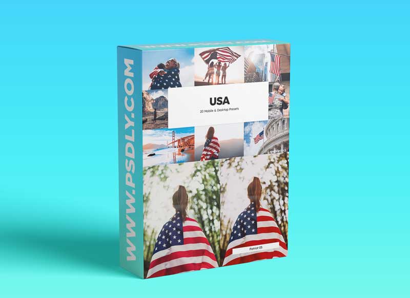 CreativeMarket - 20 USA Lightroom Presets & LUTs 6124510