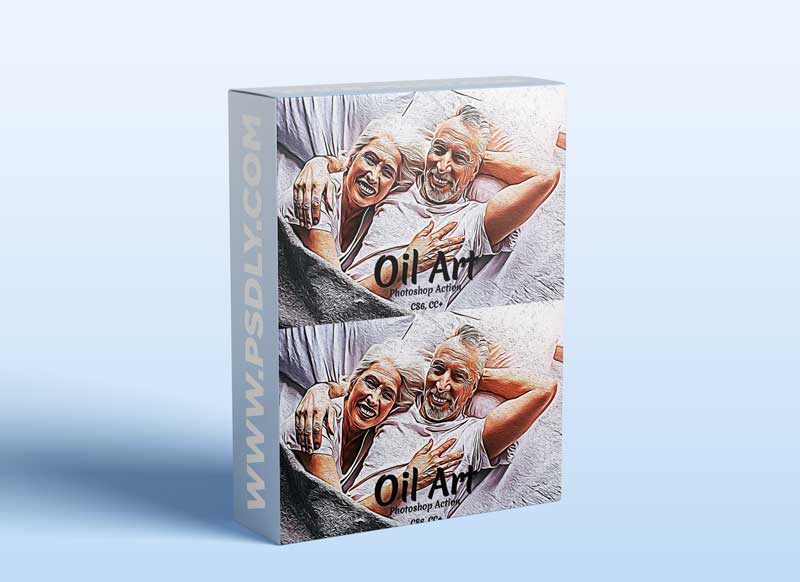 CreativeMarket - Oil Art Photoshop Action 5908120