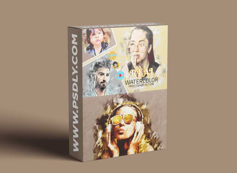 CreativeMarket - Real Watercolor Photoshop Action 5985513