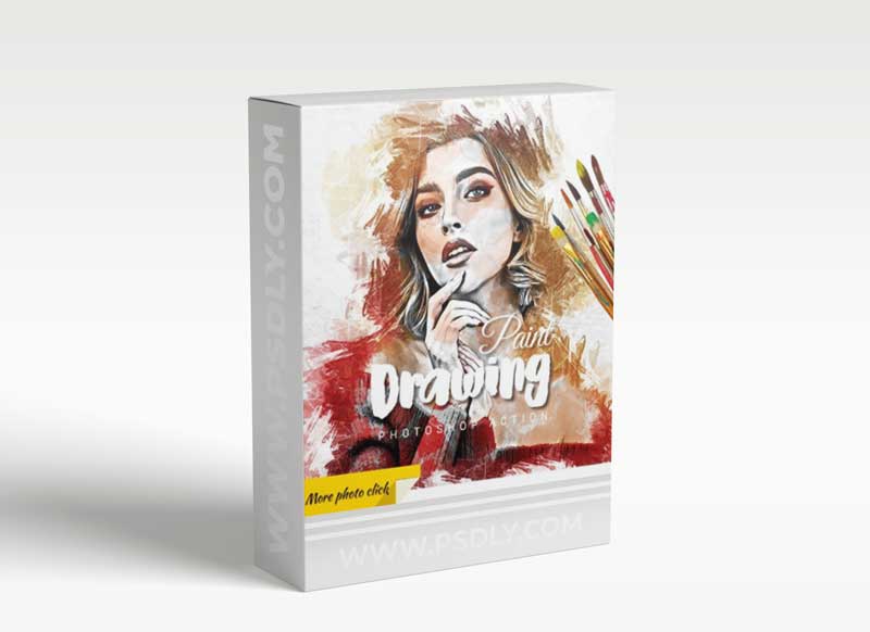 GraphicRiver - Drawing Paint Photoshop Action 31259536