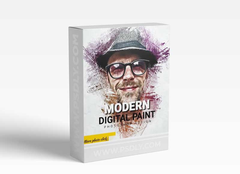 GraphicRiver - Modern Digital Paint Photoshop Action 30526190