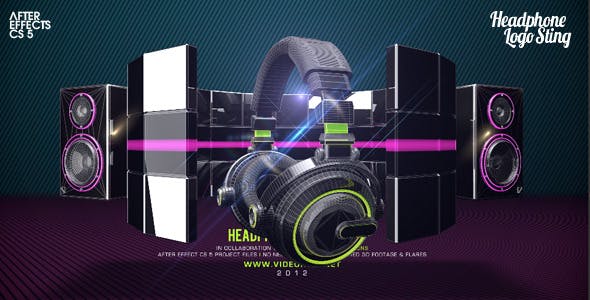 Videohive Headphone Logo Sting 2508675