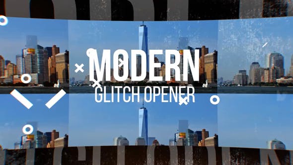VideoHive Modern Glitch Opener 13098234