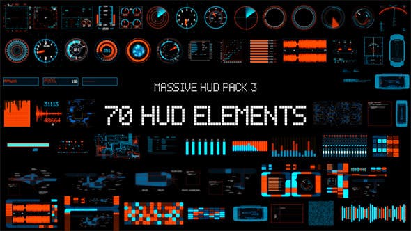 Videohive Massive HUD Pack 3 8070978