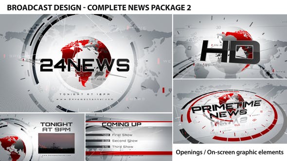 Videohive Broadcast Design Complete News Package 2 2452976