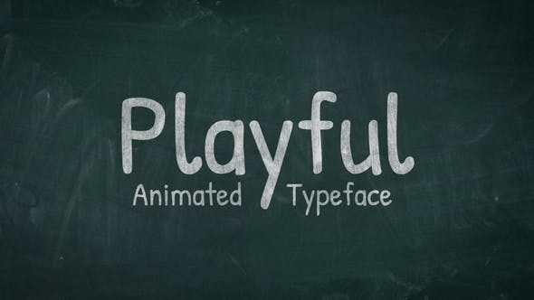 Videohive Playful - Animated Handwriting Typeface 31858812