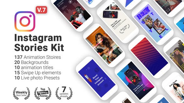 Videohive Instagram Stories Kit Instagram Story Pack 22195723