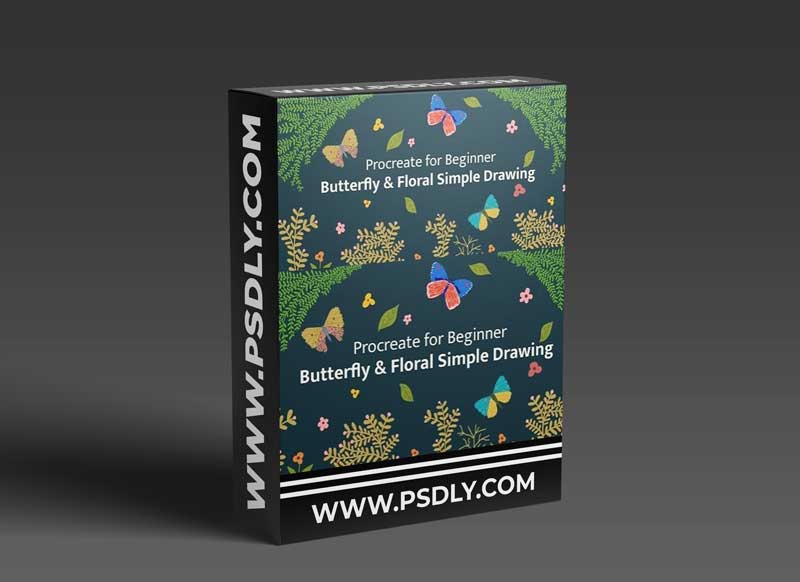 Procreate for Beginner - Butterfly and Floral Simple Drawing