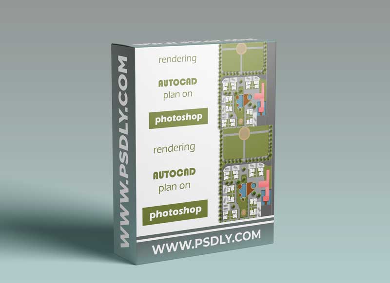 Rendering an AUTOCAD plan on Photoshop