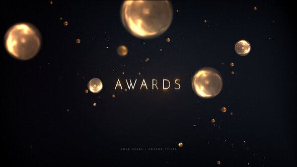 Videohive Awards Titles Gold Pearls 24391604