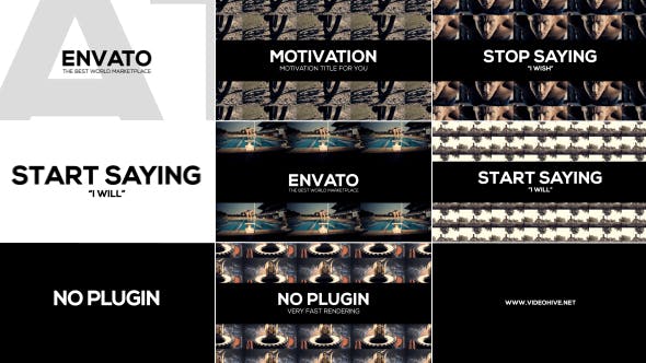 Videohive Clean Motivation Title 19656052