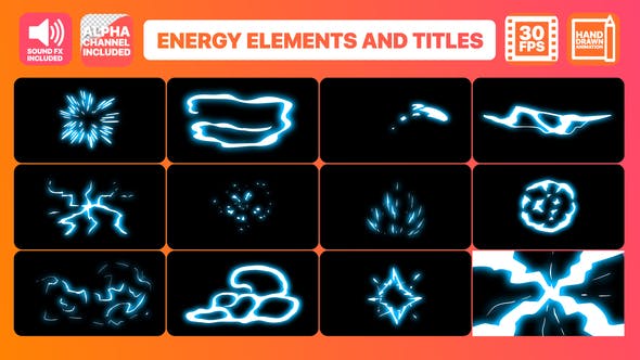 Videohive Energy Elements And Titles 22719833