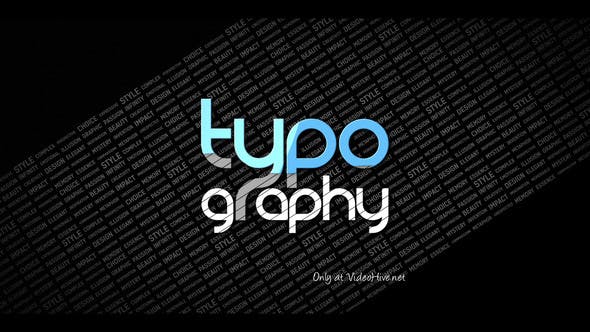 Videohive Typography Reveal 4275395
