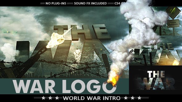 Videohive War Logo Opener - Realistic Military Intro 7725040