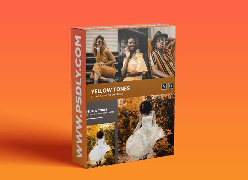 Yellow Tones Photoshop Action & Lightrom Presets