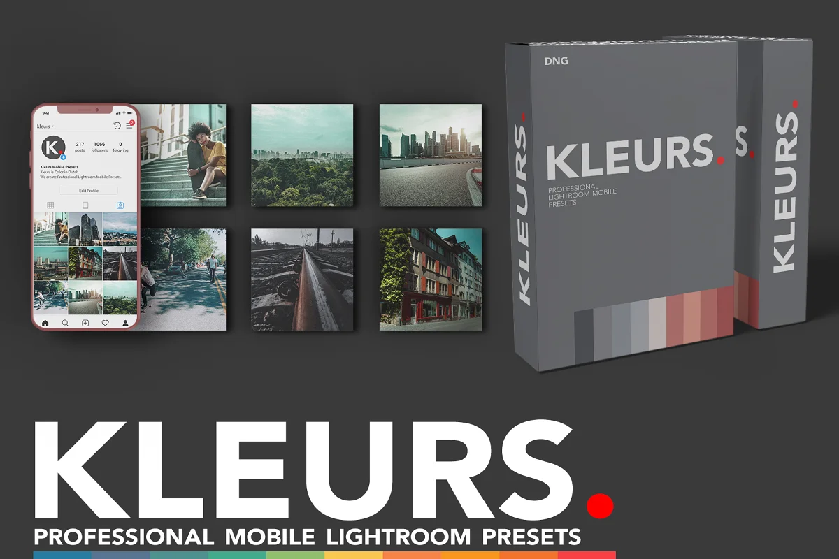 CreativeMarket - KLEURS CINEMATIC LR MOBILE PRESETS 5801464