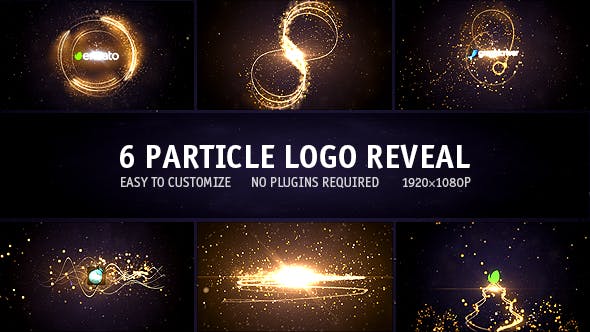 Videohive Particle Logo Reveal Pack 6in1 13977876