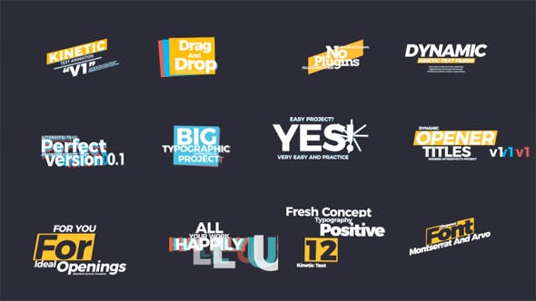 Videohive Kinetic Text Animation 21012955