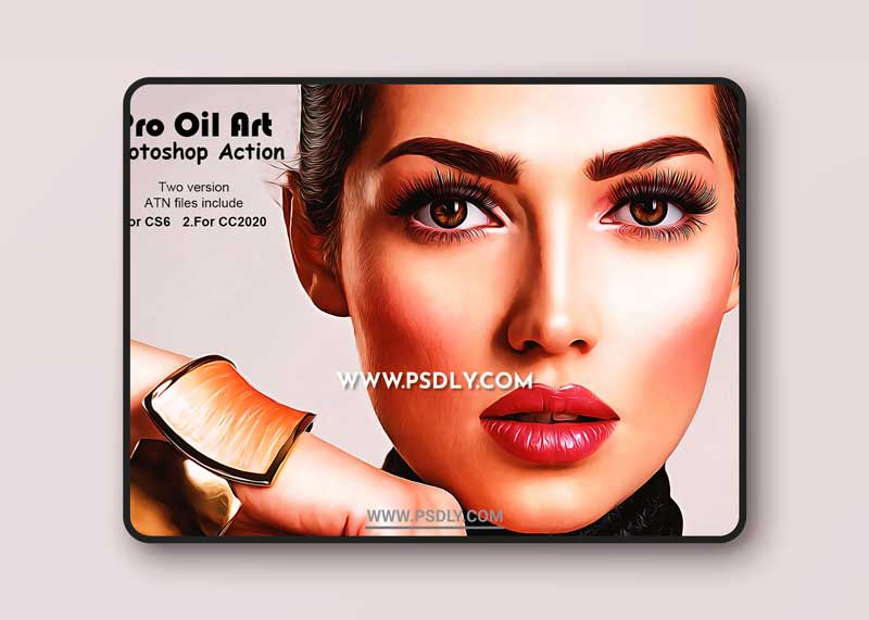 CreativeMarket - Creative Oil Art Photoshop Action 5334266