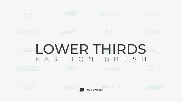 Videohive Lower Thirds Fashion Brush 31864607