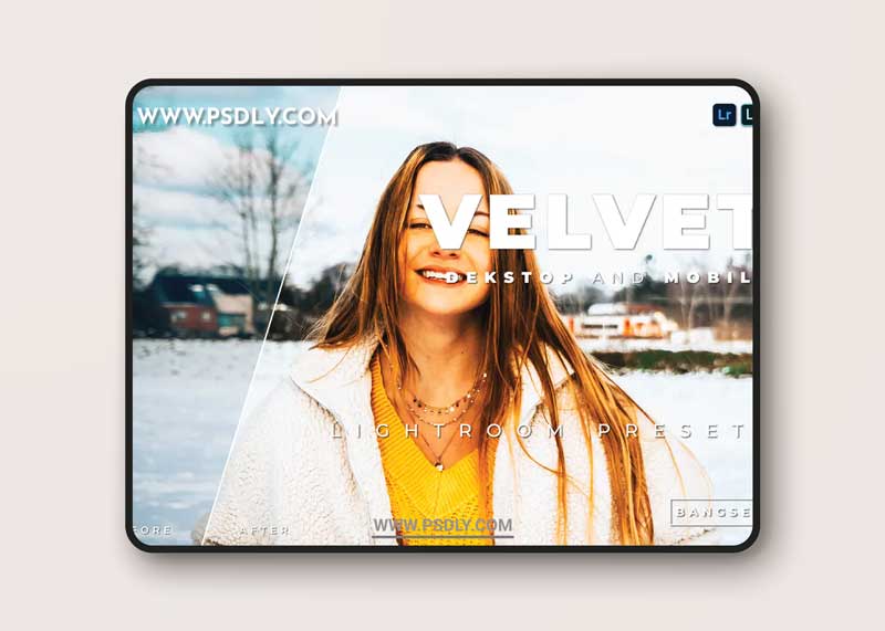 Velvet Desktop and Mobile Lightroom Preset