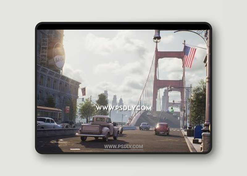 1950s NYC Environment Megapack ( Modular with Interiors and Characters)