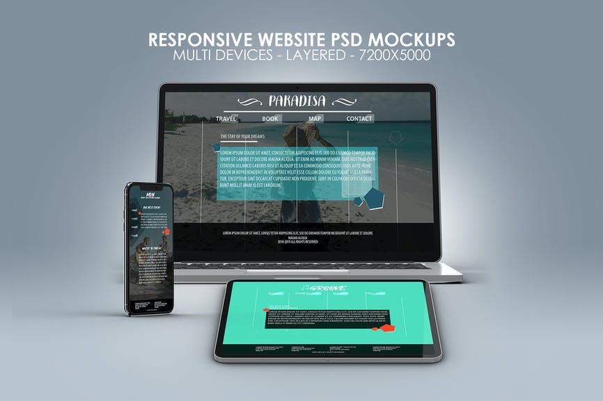 Responsive Website PSD Mock-ups