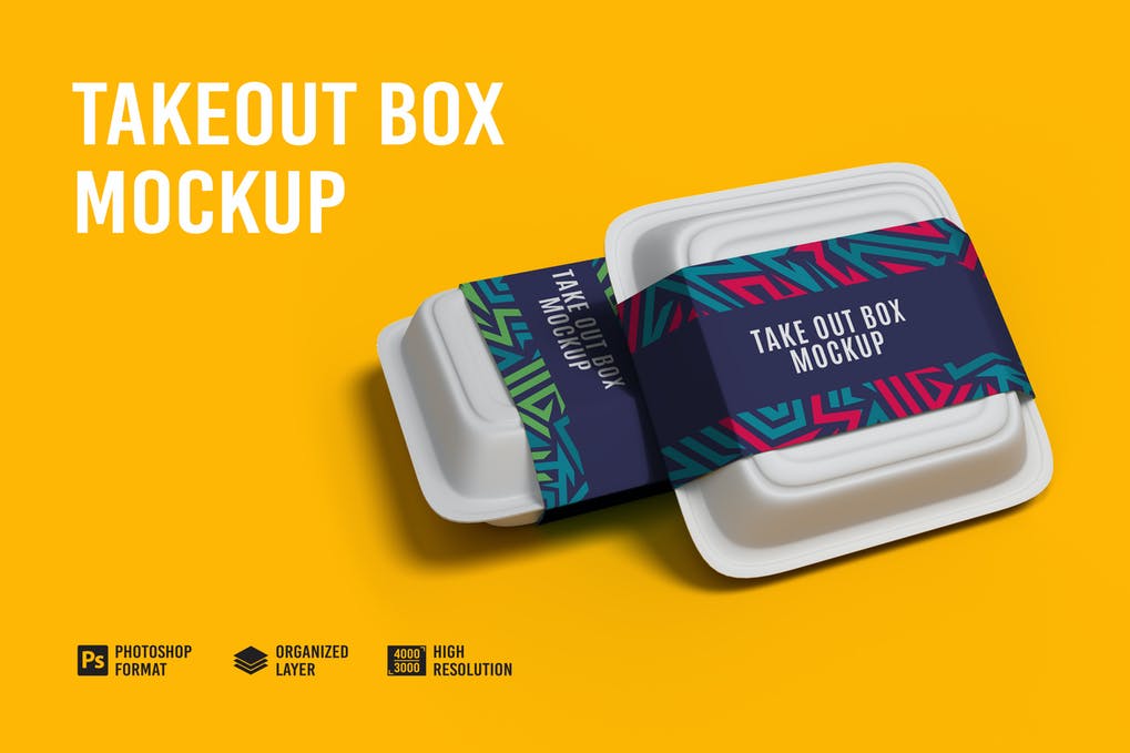 Takeout Box Mockup