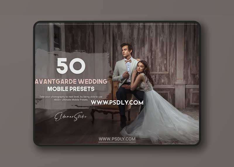 50 Avantgarde Wedding Mobile Presets Pack