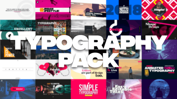 Videohive 35 Typography Pack 21850780
