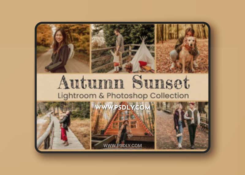 Autumn Sunset Photography Lightroom & Photoshop Presets Collection [Mobile & Desktop]