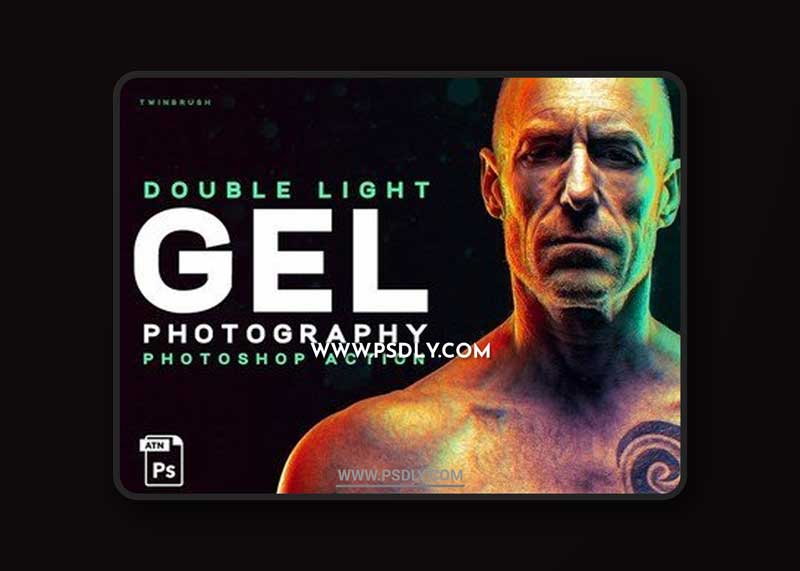 CM - Dual lighting Gel Photoshop Action 2775673