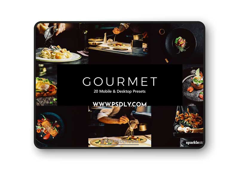 CreativeMarket - 20 Gourmet Lightroom Presets & LUTs 5410360