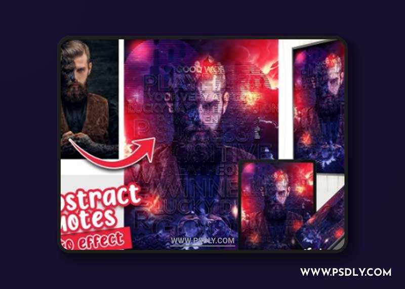 CreativeMarket - Abstract Quotes Photo Template 6332288