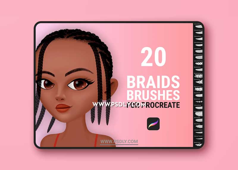 CreativeMarket - Braid Brushes for Procreate 6156603