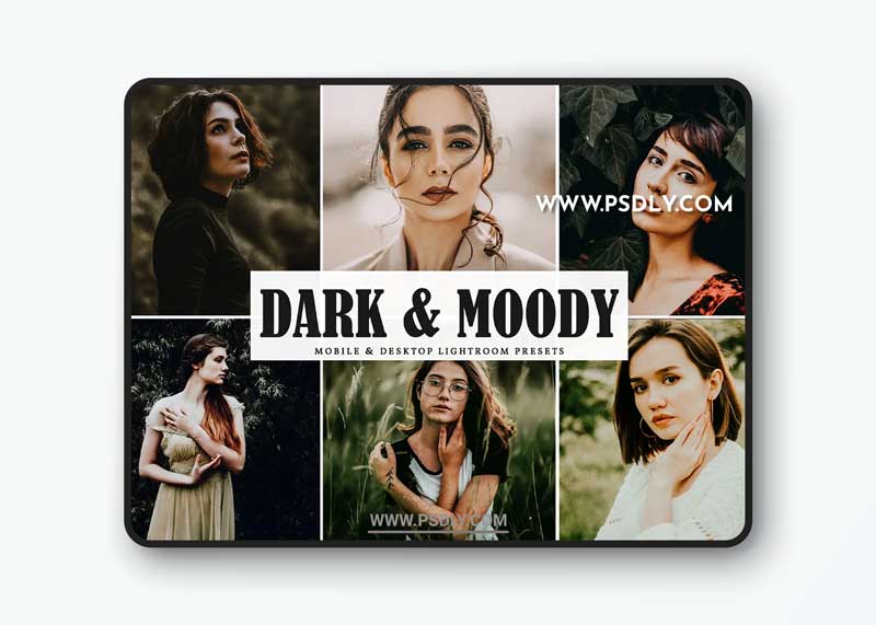 CreativeMarket - Dark & Moody Lightroom Presets 3976046