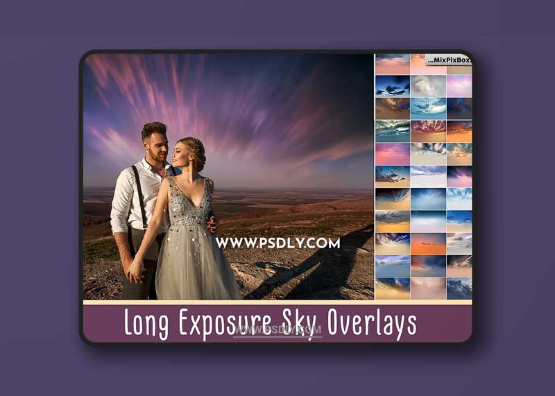 CreativeMarket - Long Exposure Sky Overlays 2873323