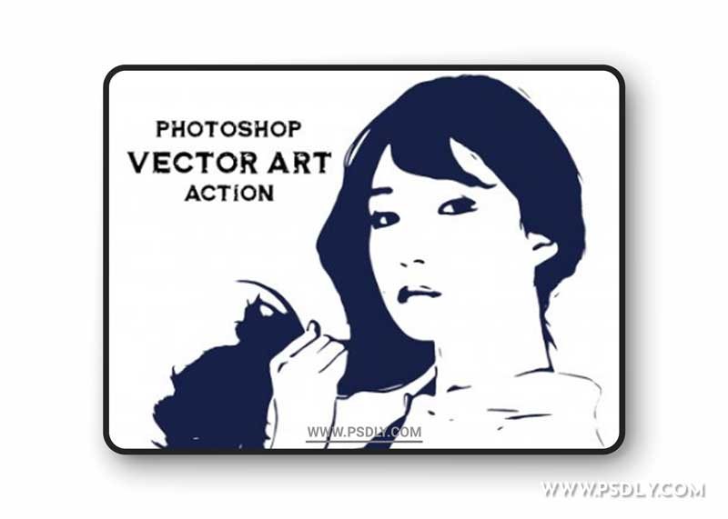 CreativeMarket - Photoshop Vector Art Action 5106461