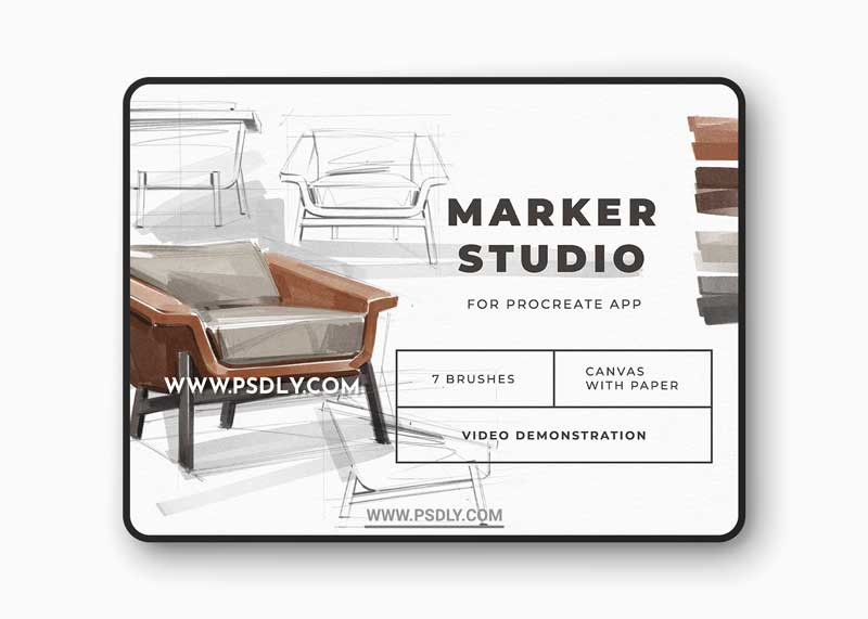 CreativeMarket - Realistic Procreate Marker Kit 6008764