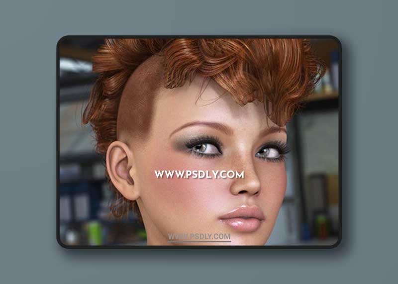 DAZ3D - Gothic Hair for Genesis and Genesis 2 Female(s) 000162